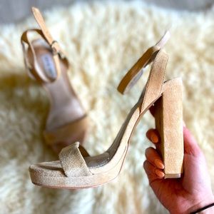 Steve Madden Suede Open-Toe Heels